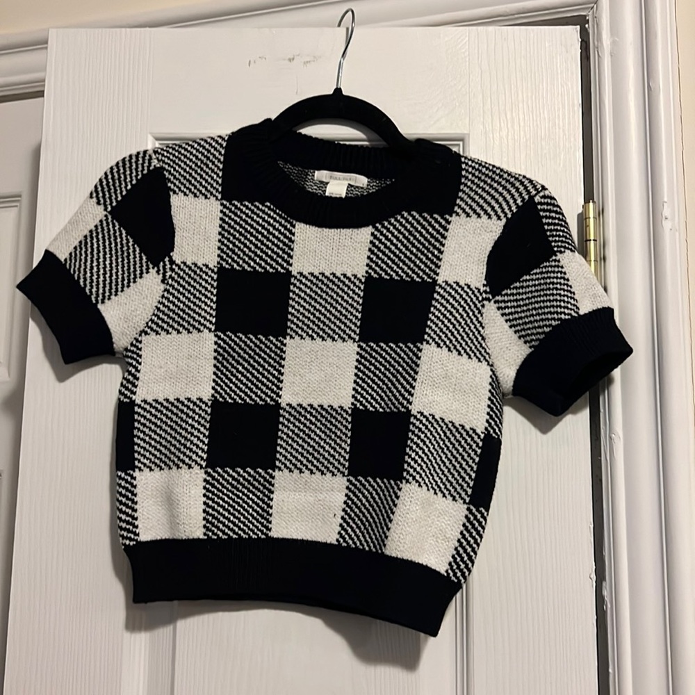 Full Tilt Black and white sweater